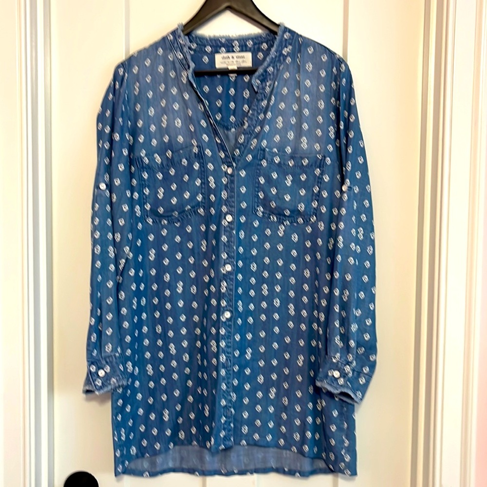 EUC Cloth & Stone Anthropologie Jean Dress Size M